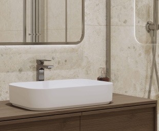 Керамогранит Laparet Astoria Beige бежевый мат. карвинг рект. (60х60) арт. LP6060G0231R